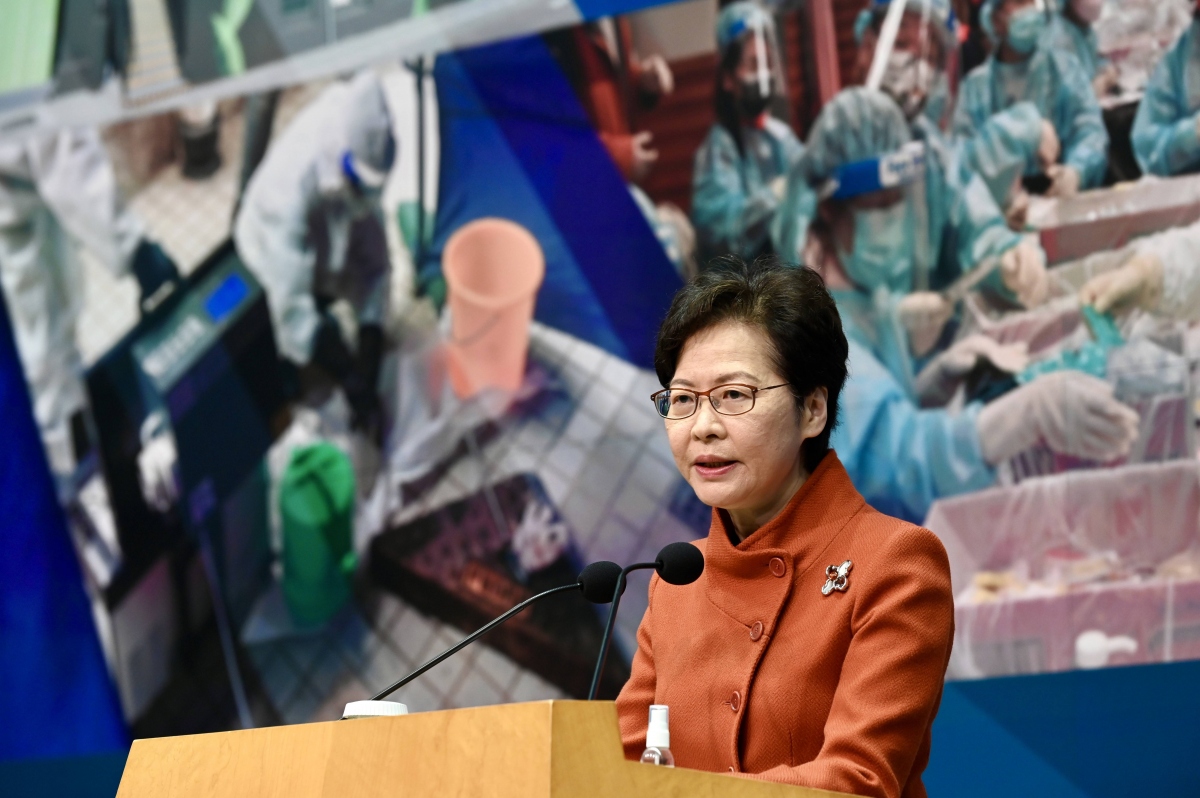 Trưởng Đặc khu Hong Kong (Trung Quốc) Carrie Lam không tái tranh cử